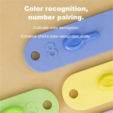 Montessori Hedgehog Toys Plug-in Toy Exercise Hands-on Ability 18 Months +, Educational Color Recognition and Number Pairing 6