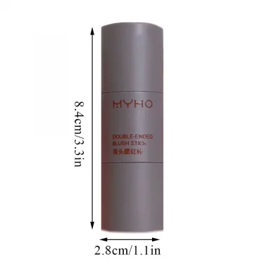 Blush Stick Double-ended Expansive Color Natural Long Lasting Matte Makeup Monochrome Creamy Rouge Blush Stick 6