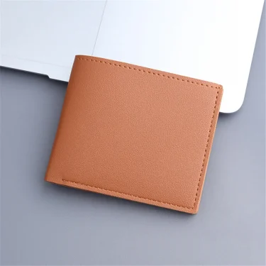 Men Short Pu Leather Wallets Vintage Thin Male Credit Card Holder Black Small Money Purses large capacity card holder Bag 4