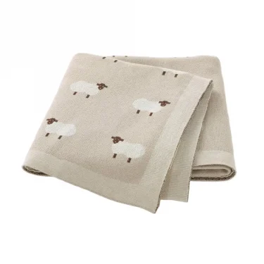 Baby Blankets Newborn Swaddle Wrap 100*80 CM Cotton Knitted Infant Kids Stroller Bedding Quilt Super Soft Children's Accessories 1