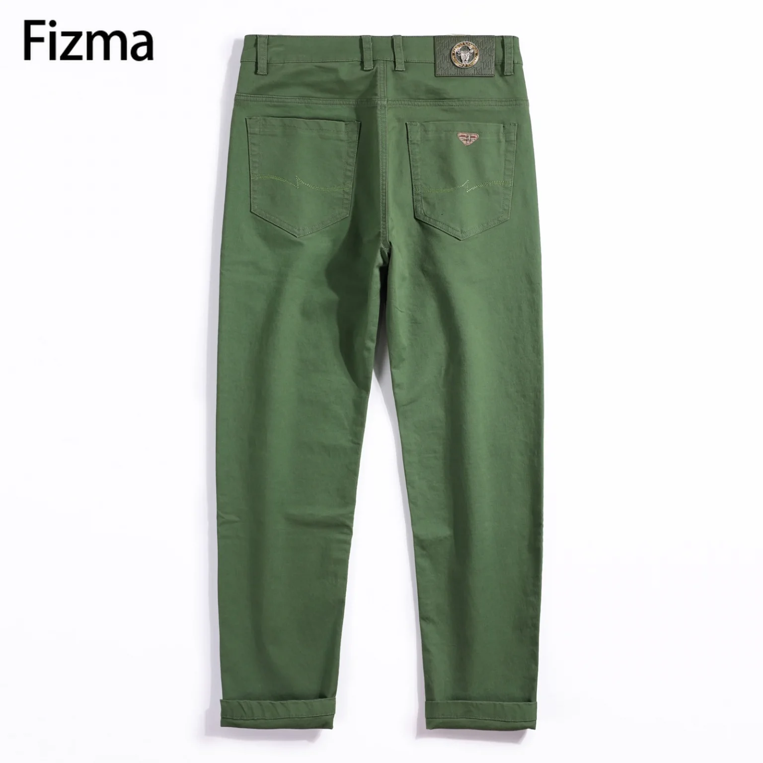Fizma Man Pants Summer Business Casual Pants Classic Solid Color Loose Straight Trousers Brand Men's Clothing New In Baggy Pants 3