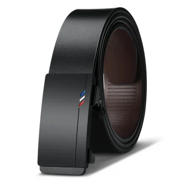 Men's Leather Belts Fashion Automatic Buckle Cowskin Male Belts Luxury Designer Black belt 105-160cm Plus Size Jeans Belt 1