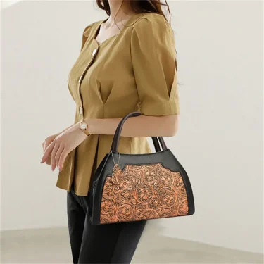 Casual Tote Luxury Leather Handbags Purse Women Bag Designer Messenger Shoulder Crossbody Bag for Female Shopper Sac A Main 2