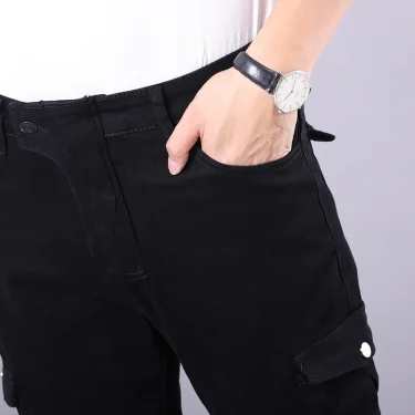 Classic Mens Motorcycle Jeans Outdoor Riding Pants With Protective Gear Moto Jeans Knee Pads Removable Motorbike Trousers 4