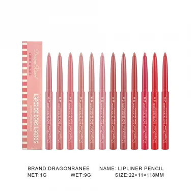 Lipstick Sexy Beauty Lasting Waterproof Pigment Matte Lipstick Pencils Velvet Lip Liner Pencil Outline Lips Contour Line Makeup 6
