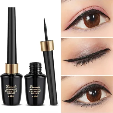 Long-lasting hard-tipped gel eye ultra-fine waterproof black liquid eyeliner pen 2