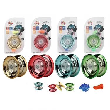 Professional Magic YoYo Aluminum Metal Boy Toys High Speed Bearings Special Props Luminous YoYo Adult Interesting Toy Gift 1Pc 2