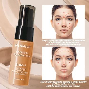 Face Foundation Cream Oil-Control Matte BBCream Waterproof Lasting Concealer Liquid Full Coverage Matte Base Professional Makeup 2