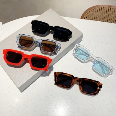 Popular Vintage Sunglasses Women Men Square Sun Glasses Punk Polygon Eye Glasses Goggle for Male Female Rectangle Sunglasses ﻿ 2