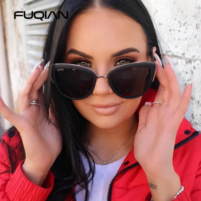 Classic Cateye Women Sunglasses Vintage Anti-glare Cat Eye Sun Glasses Female Fashion Leopard Driving Shades UV400 3