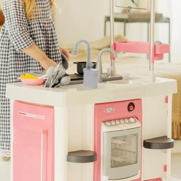 Rotatable Kitchen Faucet Replacement Toy Simulation Plastic Kitchen Sink Toys Faucet With Running Water Faucet Toy