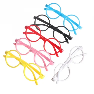 Kids Decorative Glasses Children Small Round Glasses Photography Props Studio Shoot Newborn Baby Clothes Accessories 1