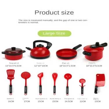 Children's Home Kitchen Utensils, Baby Kitchen Toys, Puzzle Set, 3 to 6 Years Old, Simulated Cooking, Girl's Birthday Gift 4