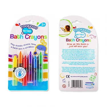 Children's Crayon Suit Non-toxic and Safe Food Color Wax Paintbrush Can Be Wiped Bath Toys for Kids Kids Toys 2