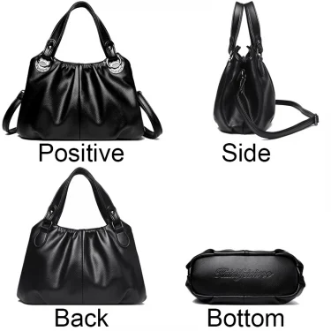 Fashion Lady Crossbody Bag Luxury Genuine Leather Trend Women Shoulder Bags High Quality Vintage Large Capacity Handbag Bolsos 3