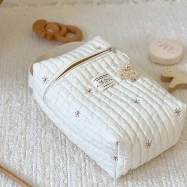 Baby Diaper Bag Reusable Embroidery Mommy Bag Caddy Organizer Bottle Nappy Storage for Newborn Baby Items Maternity Bag Handbags 4