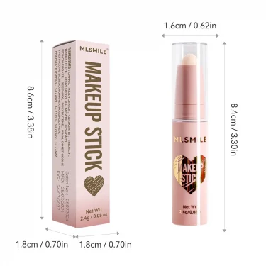 MLSMILE 8 Color High Gloss Pearl Contouring Stick Face Brightening Sleeper Silkworm Pen three-dimensional Face contour Shadow 6