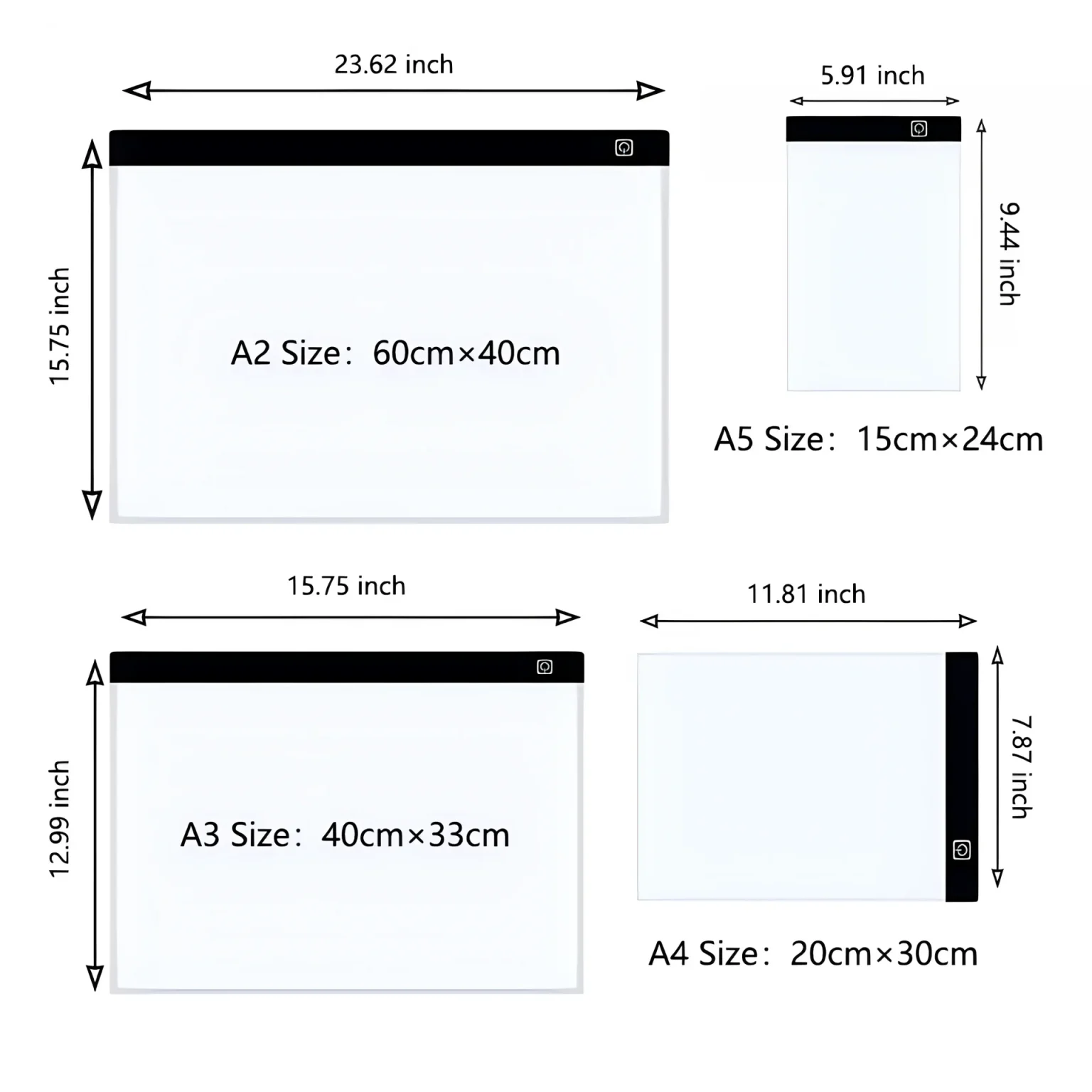 A3/A4/A5 Level Dimmable Led Drawing Copy Pad Board Children's Toy Painting Educational Kids Grow Creative Gifts For Children 2