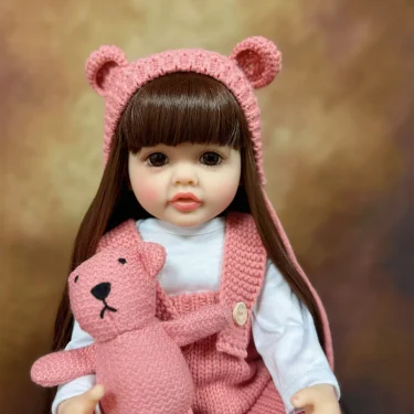 Lifelike Reborn Dolls Realistic Full Silicone Baby Bebe Vinyl 50CM Newborn Girl Doll Princess Toddler Toy Gift 2