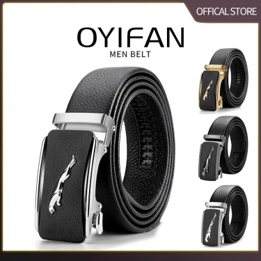 Mens Business Style Belt Black Pu Leather Strap Male Waistband Automatic Buckle Belts For Men Top Quality Girdle Belts For Jeans 2