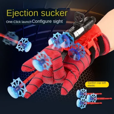 New for Spiderman Action Figure Anime Characters Children Toys Role Play Glove Launcher Set Wrist Toy Set Figures Hobbies 2