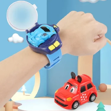 2.4G Children's Mini Watch Remote Control Car Toy Novelty RC Car Toy Cartoon Portable USB Charging Watch Car Kid Birthday Gift 2
