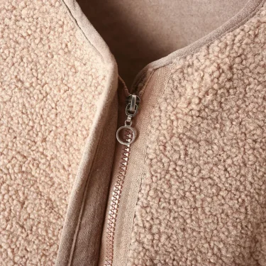 Womens Plus Size Fleece Jacket Autumn Casual Clothing Senior Sleeveless Vest Fashion Big Pocket Outwear Curve Coats T84 2363 4