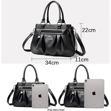Female Handbag Luxury brands Women Bags Designer high-capacity Soft Leather Shoulder Crossbody Bags for Women Tote Bag 3 layers 2