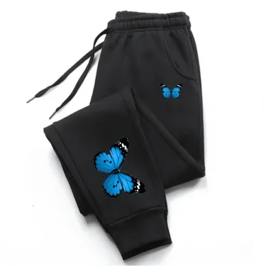 Butterfly Printing Womens Sweatpants Fashion Casual Trend Jogging Trousers Versatile Soft Hot Sales Street Elastic Waist Pants 6