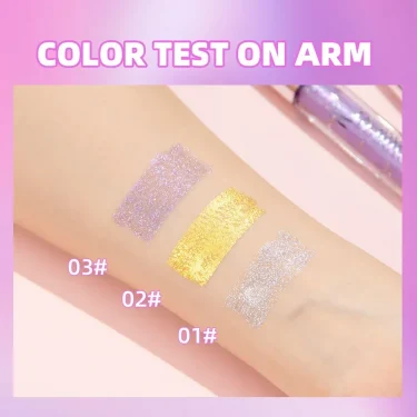 Sliver Gold Purple Diamond Glitter Mascara Quick Dry Long Lasting Waterproof Curling Thick Shiny Eyelash Sexy Mascara Makeup 5