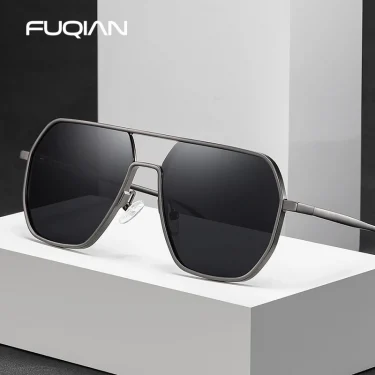 Luxury Metal Photochromic Sunglasses Men Women Fashion Polarized Sun Glasses Stylish Chameleon Anti-glare Driving Shades UV400 2