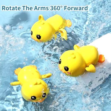 Bath Toy Cute Animal Clockwork Bathtub Swimming Pool Toy Floating Wind Up Swimming Duck Pool Toys For Preschool Toddler