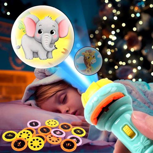 Cute Cartoon Creativity Toy Torch Lamp Flashlight Projector Toy Flashlight Projector Torch Lamp Toy Baby Sleeping Story Book