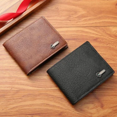 Men's Wallet New Luxury Business Wallets PU Leather Ultrathin Fashion ID Card Holders Paper Money Bag Men Carteira 2