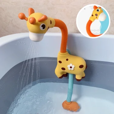 Deer Sprinkler Shower, Giraffe Scalable 360 degree Rotating Children's Shower, Shower, and Water Playing Toy 2