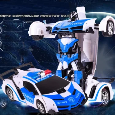 2 in 1 Electric RC Car Transformation Robots Children Boys Toys Outdoor Remote Control Sports Deformation Car Robots Model Toy 1