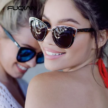 Classic Cateye Women Sunglasses Vintage Anti-glare Cat Eye Sun Glasses Female Fashion Leopard Driving Shades UV400 1