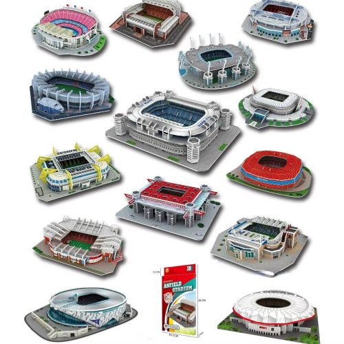 3D paper stadium puzzle model for passionate football fans to fight with your home team