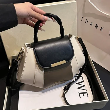 High Quality Soft Leather Handbag Women Luxury Purses Female Bag Designer Patchwork Ladies Shoulder Crossbody Bag Sac A Main New 2