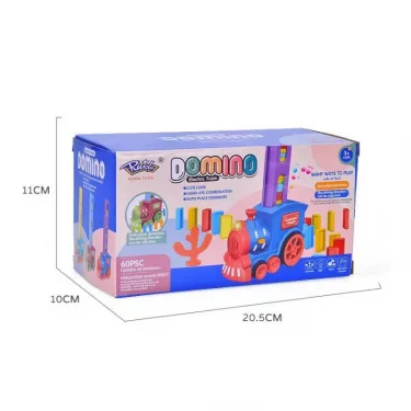 Automatic Laying Domino Train Electric Car Brick Blocks Kit Creative Game Intelligence Educational DIY Toy Kid Birthday Boy Gift 6