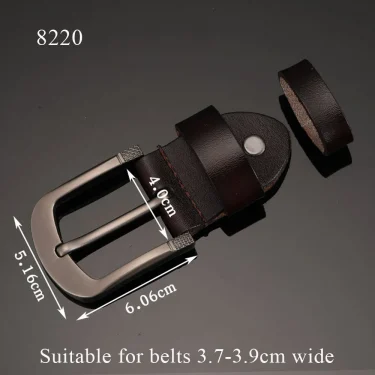 New Men's Belts Head Buckle Leather Craft Waistband Buckels Accessories Fashion Replacement Pin Belt Head Accessories Handmade 5
