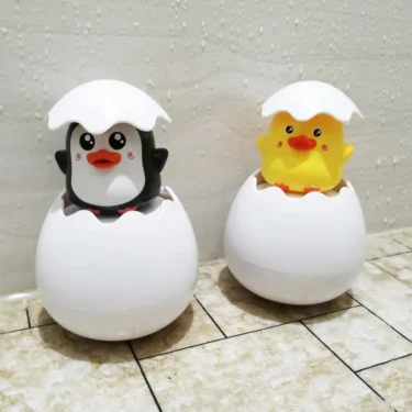 Baby Bathing Toy Kids Cute Duck Penguin Egg Water Spray Sprinkler Bathroom Sprinkling Shower Swimming Water Toys For Kids Gift 3