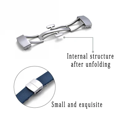 New Design CTS Fluororubber Watch Strap 18mm 19mm 20mm 22mm Quick Release Butterfly Buckle Watch Bands FKM Strap For Cut To Size 4