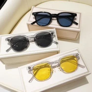 New Vintage Square Sunglasses Women Men Luxury Brand Small Round Sun Glasses Female Small Eyewear Oculos De Sol for Male Female 2