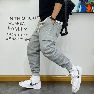 Korean Fashion Hip Hop Loose Couple Sweatpants Harajuku Harem Sports Jogging Pants Streetwear Oversized Joggers Men Clothing 4