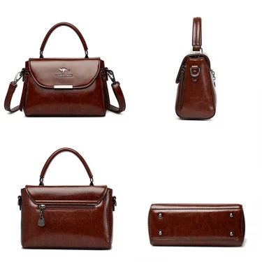 Fashion Trend Retro Women's Handbag High Quality Soft Leather Womens Wallet Small Square Bag Famous Luxury Female Crossbody Bags 3