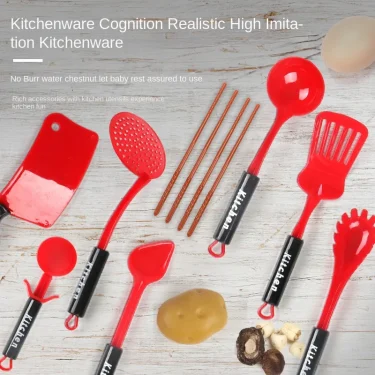 Children's Home Kitchen Utensils, Baby Kitchen Toys, Puzzle Set, 3 to 6 Years Old, Simulated Cooking, Girl's Birthday Gift 3