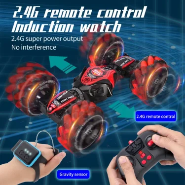 ZWN 1:12 4WD RC Car With Music Light Gesture Induction Stunt Remote Control Car off-Road Control Boys Toys for Children Gifts 3