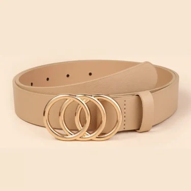 Waist Decoration Fashion Versatile Leather Stylish Belt Casual Luxury Design Slide Buckle Belt Simple Waistband For Women Girl 4