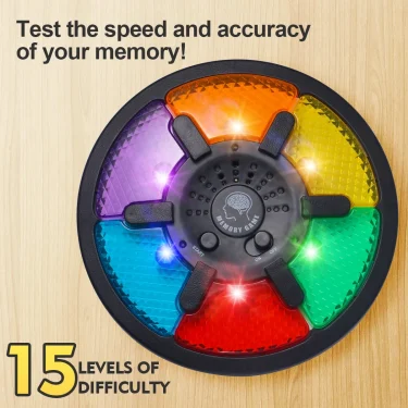 Memory Game Machine Handheld Electronic Memory Game with Light and Sound Puzzle Creative Interactive Game Toy Memory Training 3